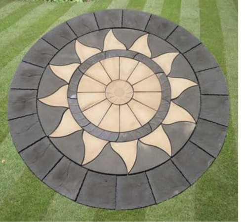 Precast aztec patio - aztec, paving