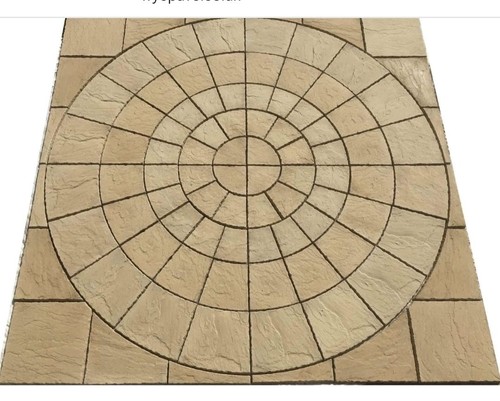 Precast york patio paving - paving, set