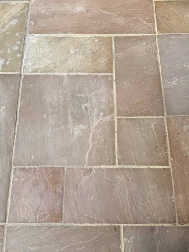 Beige rectangular stone paving - stone,