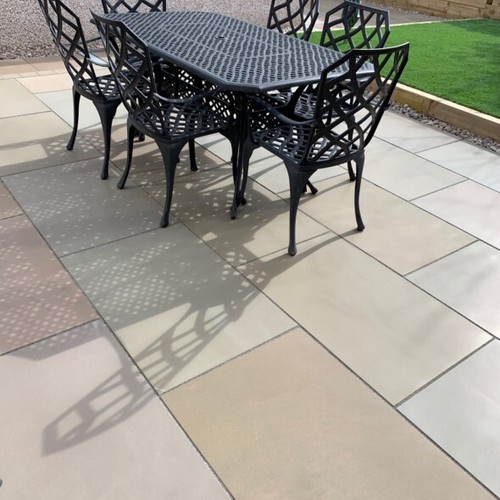 Sawn raj green paving - sawn, flags