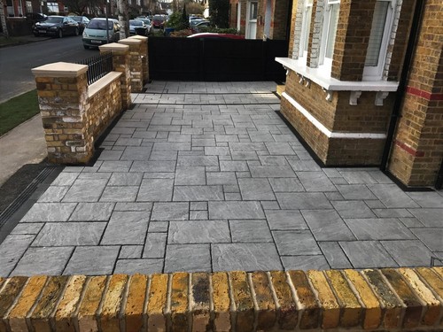 Driveway slabs different - driveway, slabs,