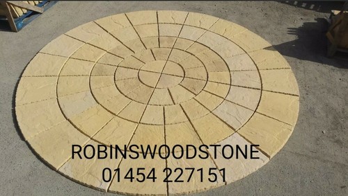 Precast york patio paving - paving, set