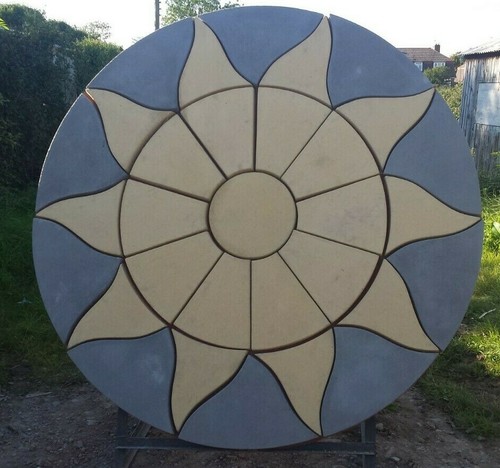 Precast aztec patio paving set - precast,