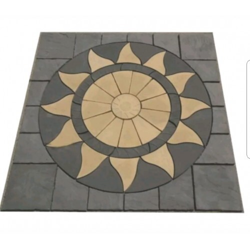 Precast sqm aztec patio - 3×3,