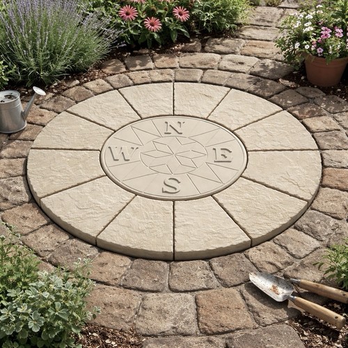 Buff compass rotunda - buff,