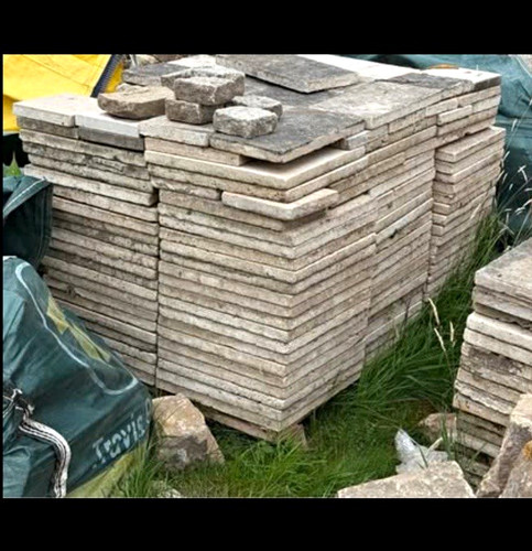Used unfilled travertine - used,