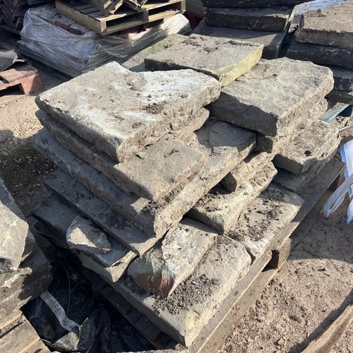 Reclaimed yorkstone mill flag - mill,