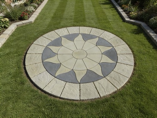 56m sun circle - sun, slabs